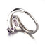 9/10 CTW Oval Purple Amethyst Cocktail Ring in 0.925 White Sterling Silver (MDS170164)