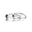 4/5 CTW Round Red Garnet Cocktail Ring in 0.925 White Sterling Silver (MDS170182)