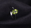 1 1/2 CT Oval Green Peridot Cocktail Ring in 0.925 White Sterling Silver (MDS170209)