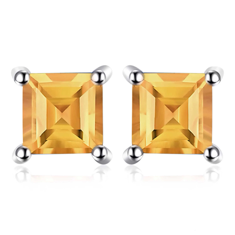 Citrine Stud Earrings | Majesty Diamonds