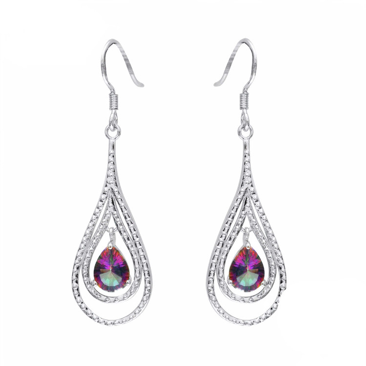 Mystic Topaz Dangle Earrings | Majesty Diamonds