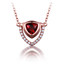 Rose Gold Garnet Pendant | 50% Off | Majesty Diamonds