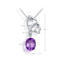 Amethyst Sterling Silver Pendant Necklace | Majesty Diamonds