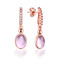 Pink Quartz Drop Earrings | Majesty Diamonds