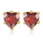 Heart Garnet Earrings | Majesty Diamonds