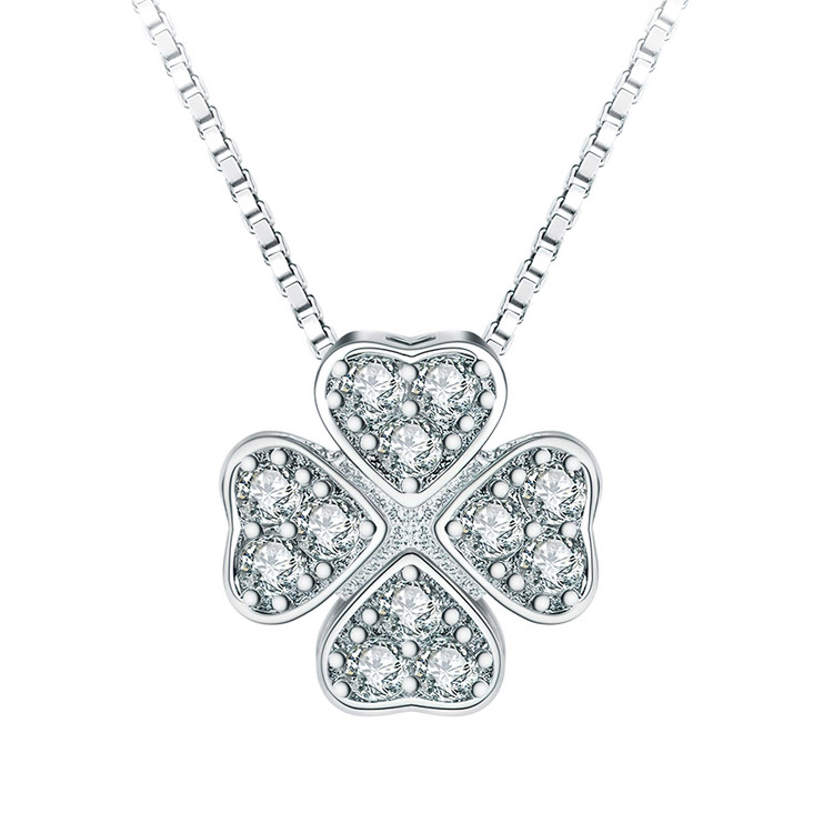 Four Leaf Clover Pendant Necklace | Majesty Diamonds
