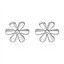 Silver Flower Earrings | Majesty Diamonds