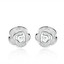 Silver Rose Stud Earrings | Majesty Diamonds