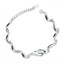 Swirl Link Bracelet in 0.925 White Sterling Silver (MDS170418)