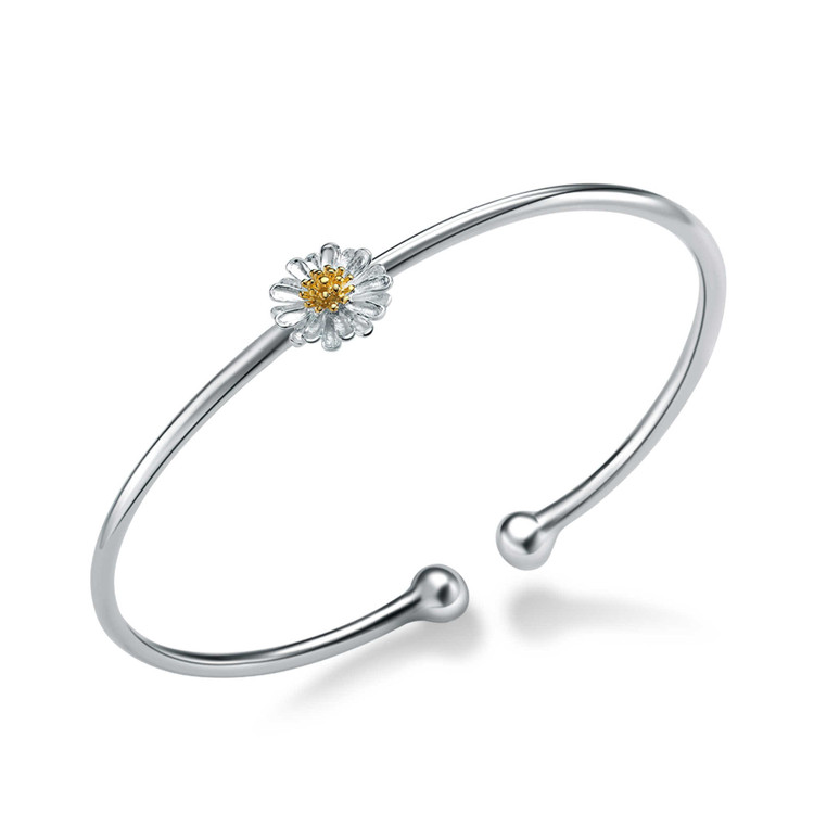 Flower Bangle Bracelet | 50% Off | Majesty Diamonds