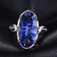 8 CT Oval Mystic Topaz Solitaire Cocktail Ring in 0.925 White Sterling Silver (MDS170437)