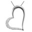 Pave Diamond Heart Pendant Necklace | Majesty Diamonds