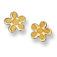 Baby Stud Earrings in 14K Yellow Gold (MDR140036)