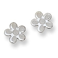 White Gold Flower Earrings | Majesty Diamonds