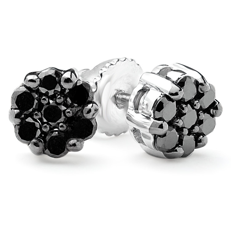 Black Diamond Cluster Earrings | Majesty Diamonds