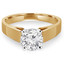 1 1/10 CT Round Diamond Solitaire Engagement Ring in 18K Yellow Gold (MD210007)