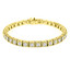 3 4/5 CTW Round Diamond Milgrained Tennis Bracelet in 14K Yellow Gold (MD210022)