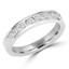 9/10 CTW Round White Cubic Zirconia Semi-Eternity Wedding Band Ring in 0.925 White Sterling Silver (MDS150021)