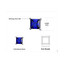 4/5 CTW Princess Blue Nano Sapphire Stud Earrings in 0.925 White Sterling Silver (MDS210121)