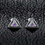 1/10 CTW Round Purple Amethyst Stud Earrings in 0.925 White Sterling Silver (MDS210122)