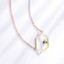 Round Green Nano Diopside Hexagon Necklace in 0.925 White Sterling Silver (MDS210179)
