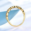 CTW Round White Cubic Zirconia Semi-Eternity Yellow Gold Plated Ring in 0.925 Sterling Silver (MDS210224)