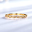 CTW Round White Cubic Zirconia Semi-Eternity Yellow Gold Plated Ring in 0.925 Sterling Silver (MDS210225)