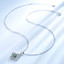 Round Green Nano Emerald Halo Pendant Necklace in 0.925 White Sterling Silver With Chain (MDS210235)