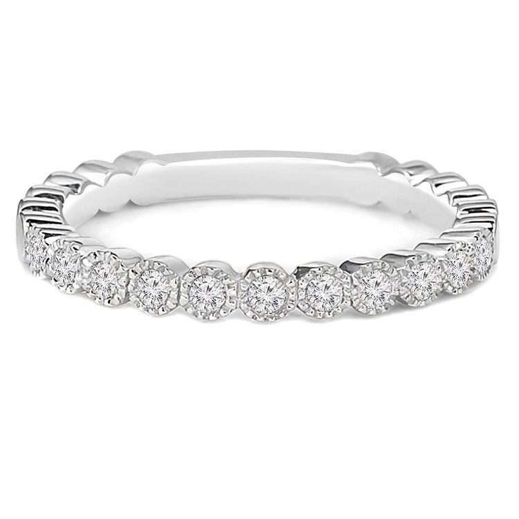 14K White Gold Diamond Wedding Ring | Majesty Diamonds