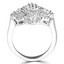 1 1/2 CTW Round Diamond Cocktail Ring in 14K White Gold (MDR170091)