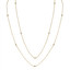1/4 CTW Round Diamond Bezel Set Diamonds By the Yard Necklace in 14K Yellow Gold (MDR190028)