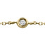 1/4 CTW Round Diamond Bezel Set Diamonds By the Yard Necklace in 14K Yellow Gold (MDR190028)