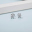 1 CTW Round Moissanite Stud Earrings in 0.925 White Sterling Silver (MDS210311)