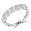1/7 CTW Round Diamond Cluster Cocktail Ring in 14K White Gold (MDR210007)