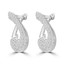 1/2 CTW Round Diamond Drop/Dangle Earrings in 14K White Gold (MDR210062)