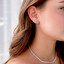 2/5 CTW Baguette Diamond Cluster Stud Earrings in 14K White Gold (MDR210091)