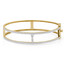 7/8 CTW Pear Diamond Two-row Bangle Bracelet in 14K Yellow Gold (MDR210114)