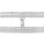 7/8 CTW Pear Diamond Two-row Bangle Bracelet in 14K White Gold (MDR210115)