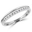 1/10 CTW Round Diamond Semi-Eternity Wedding Band Ring in 14K White Gold (MDR130016)