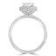 1 7/8 CTW Oval Diamond Oval Halo Engagement Ring in 14K White Gold with Accents (MD210090)