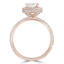 1 7/8 CTW Oval Diamond 4-Prong Oval Halo Engagement Ring in 14K Rose Gold (MD210114)