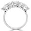 2 1/20 CTW Round Diamond Five-Stone Anniversary Wedding Band Ring in 14K White Gold (MD210122)