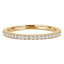 1/4 CTW Round Diamond Semi-Eternity Wedding Band Ring in 14K Yellow Gold (MD210126)