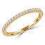 1/4 CTW Round Diamond Semi-Eternity Wedding Band Ring in 14K Yellow Gold (MD210126)