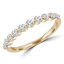 2/3 CTW Round Diamond Semi-Eternity Wedding Band Ring in 14K Yellow Gold (MD210128)