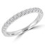 1/4 CTW Round Diamond Semi-Eternity Wedding Band Ring in 14K White Gold (MD210130)
