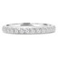 2/3 CTW Round Diamond Semi-Eternity Wedding Band Ring in 14K White Gold (MD210131)