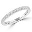 2/3 CTW Round Diamond Semi-Eternity Wedding Band Ring in 14K White Gold (MD210131)