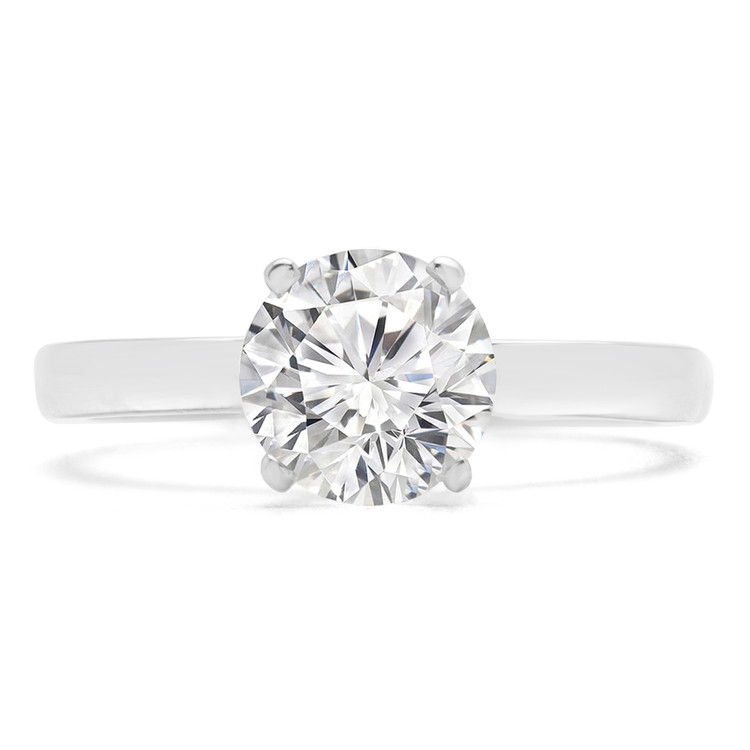 1 CT Round Diamond Solitaire Engagement Ring in 14K White Gold (MD210153)