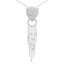 1 1/2 CTW Round Diamond Panther Fancy Pendant Necklace in 18K White Gold (MD210211)